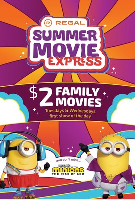 kids movies for $2 - regal summer movie express