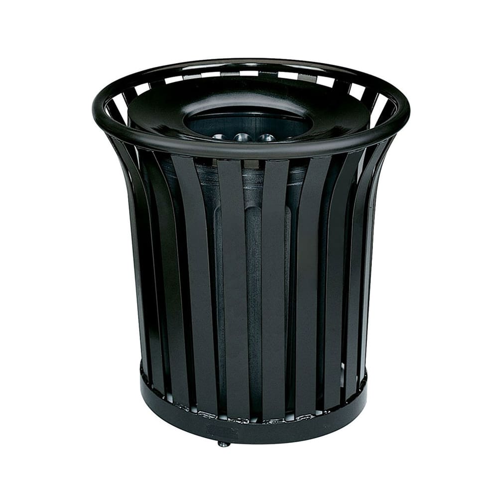 decorative metal garbage cans