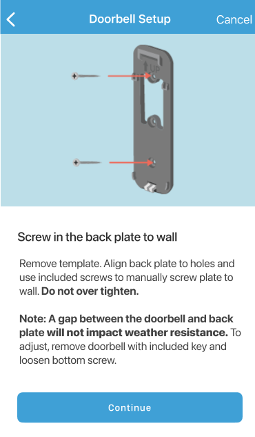 blink doorbell installation