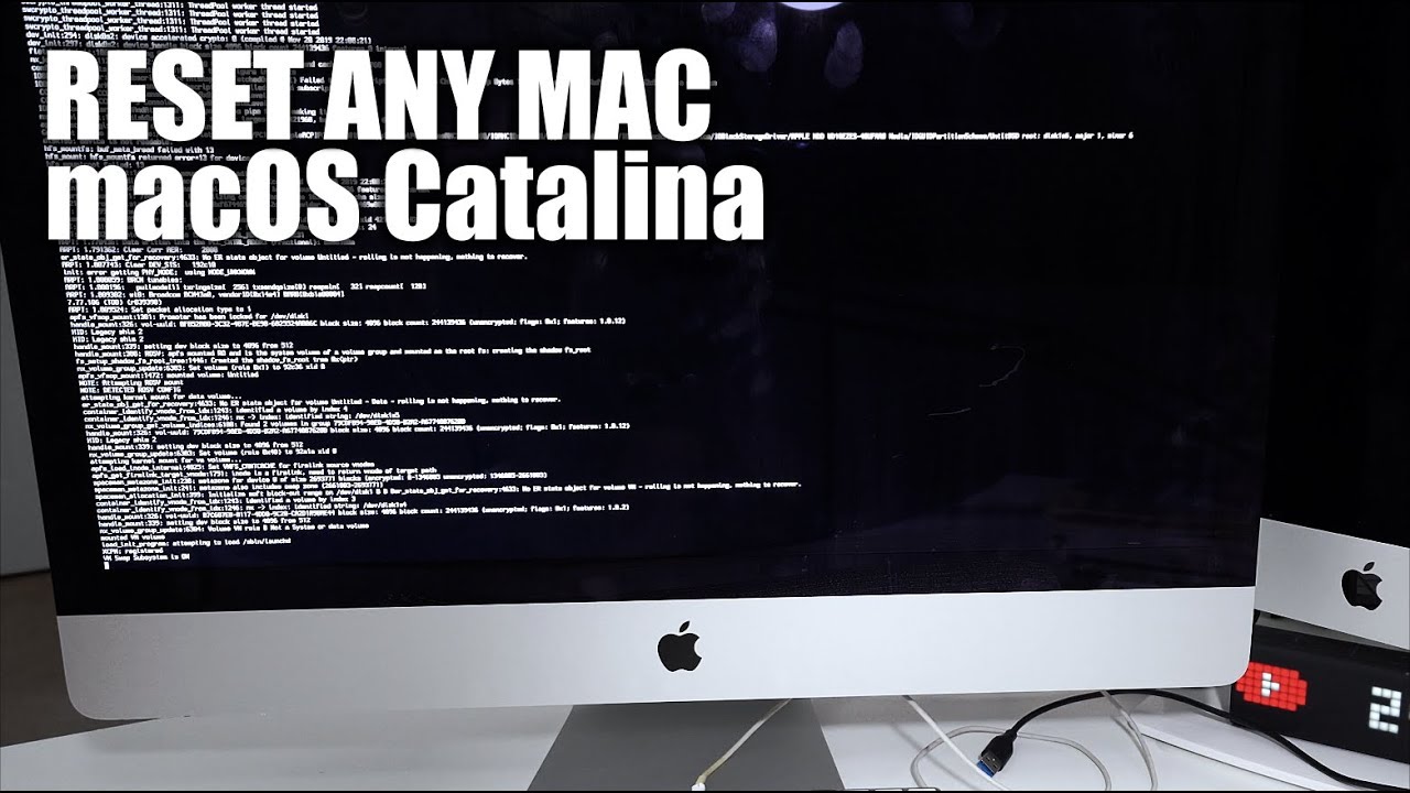 how to factory reset mac catalina