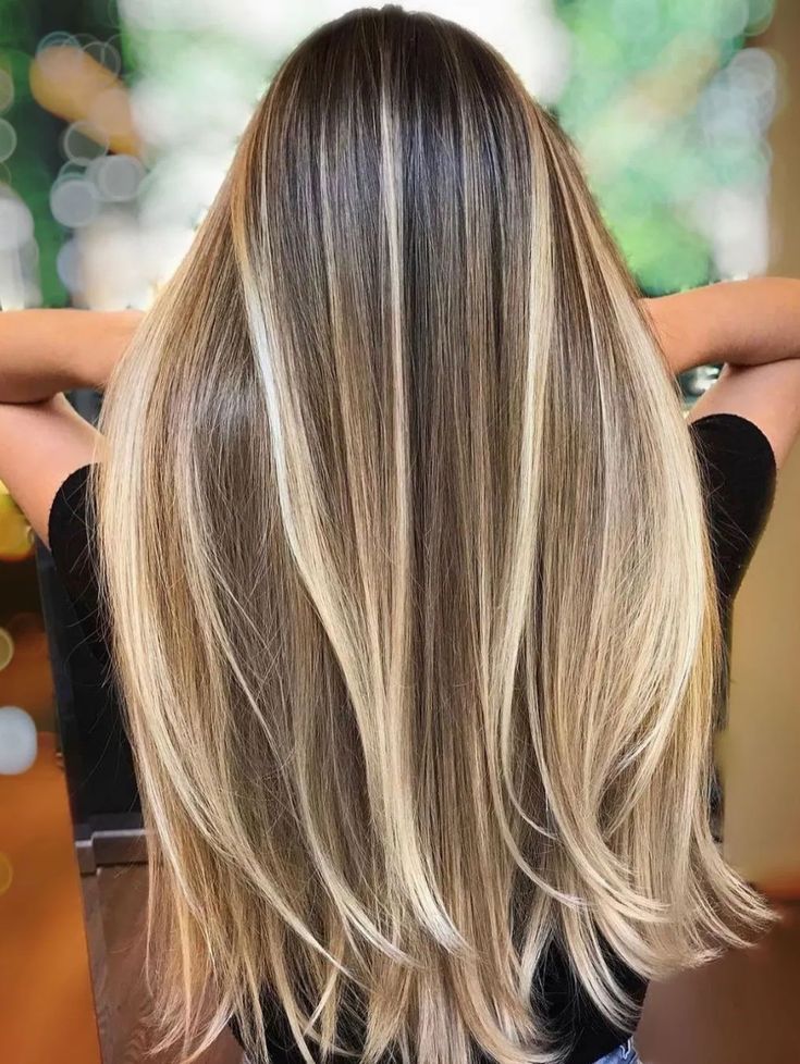 highlights blonde brown