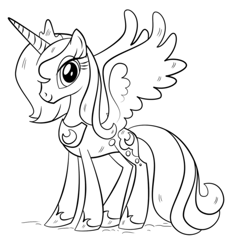 my little pony colouring page