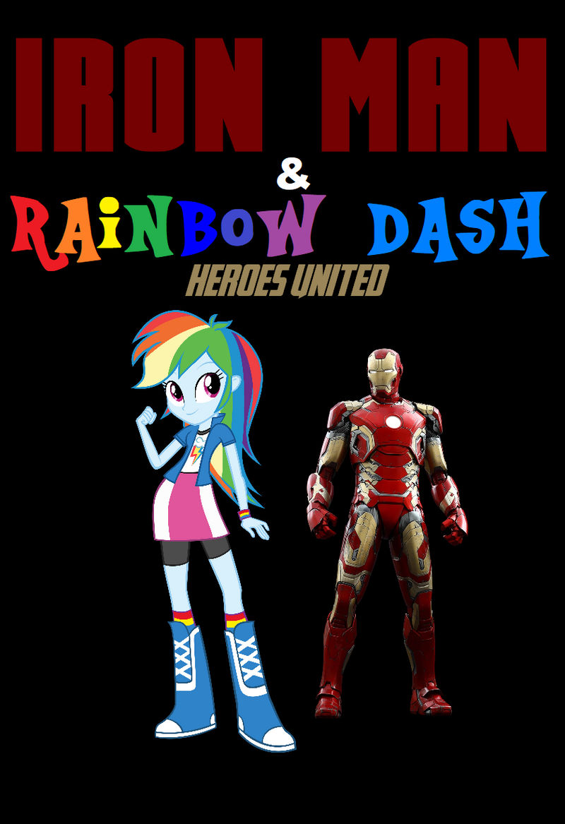 rainbow dash iron man