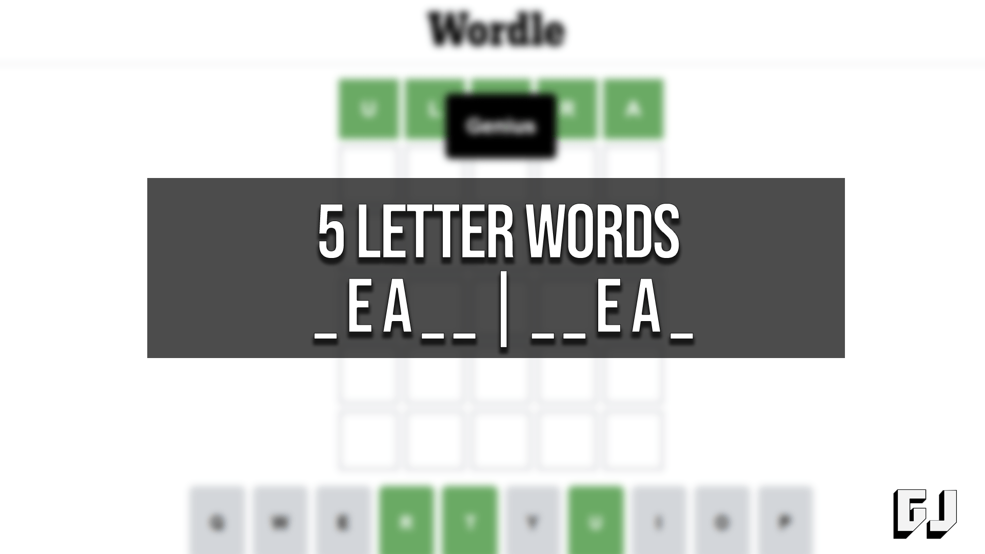 5 letter word containing ea