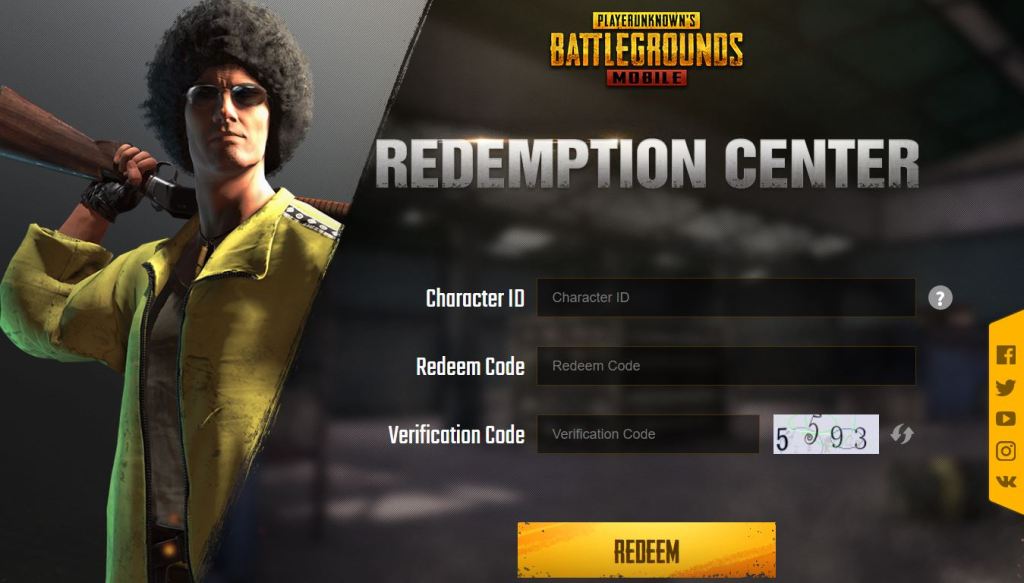 pubg lite pc redeem code