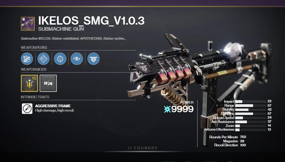 ikelos smg v1.0.3 god roll