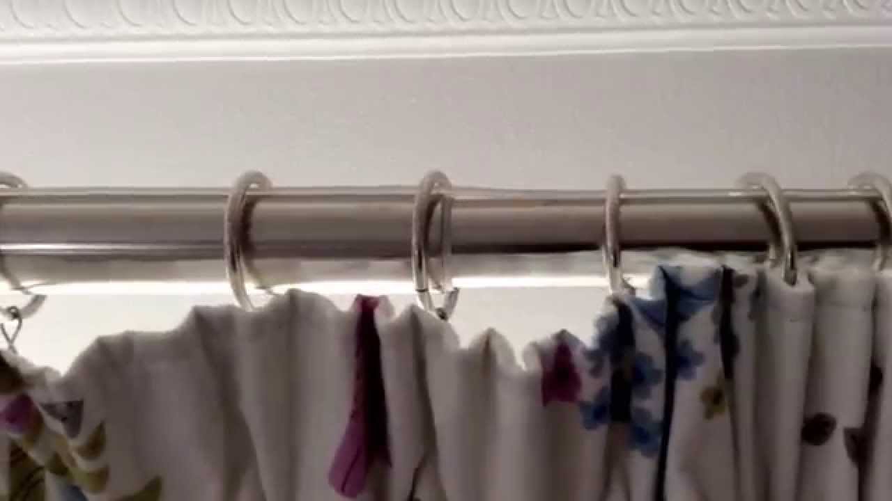 shower curtain rod stuck