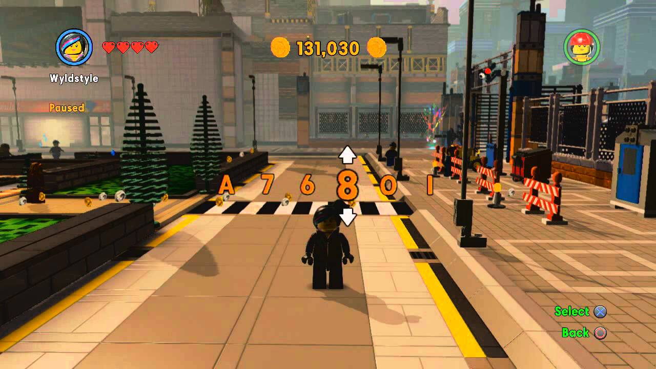 the lego movie game codes