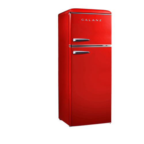 retro refrigerator red