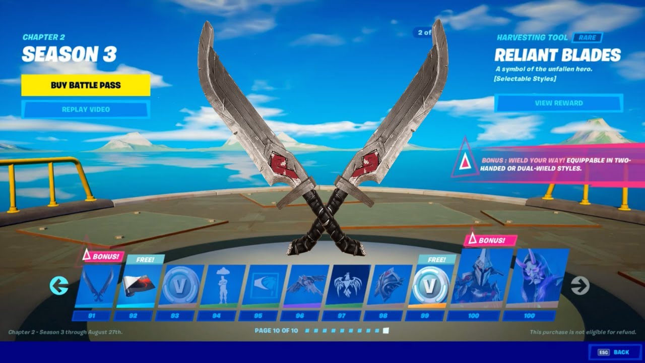 dual swords fortnite