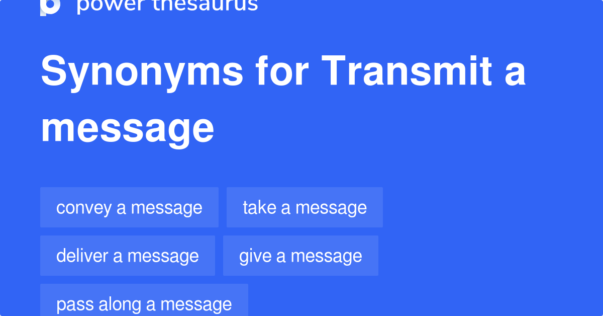 transmit antonym