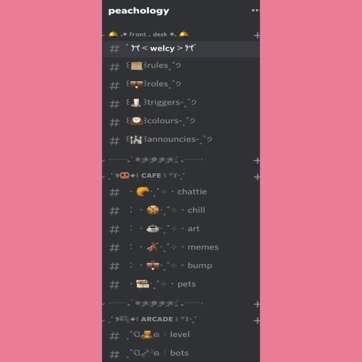 server template discord aesthetic