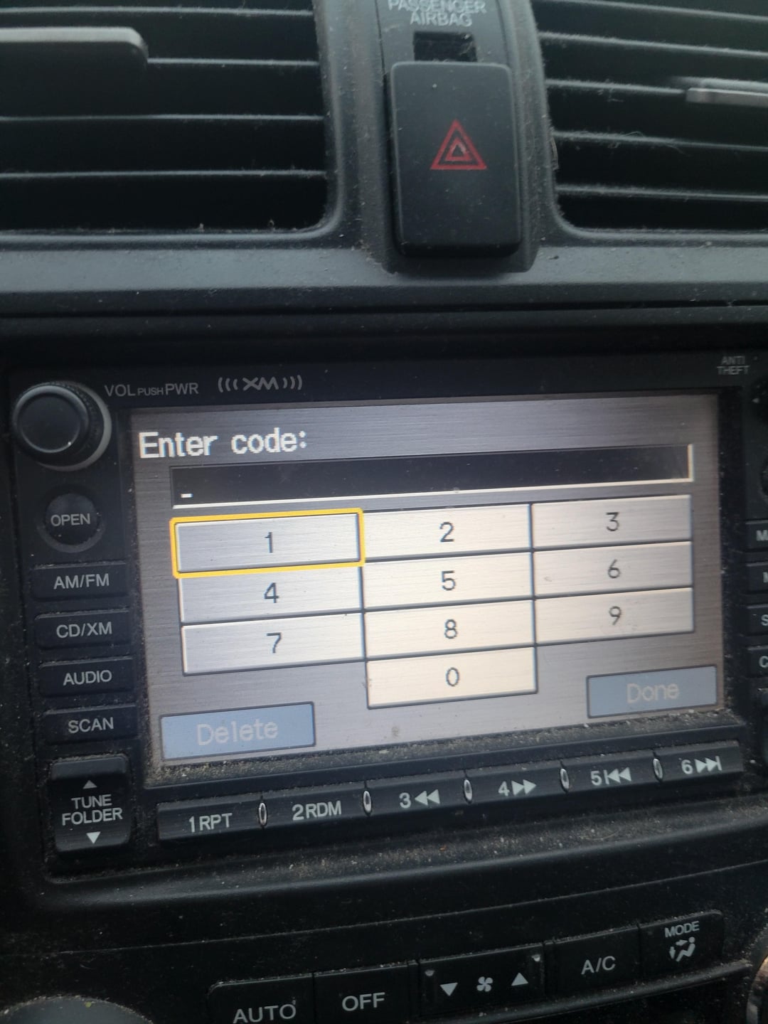 honda hrv radio code