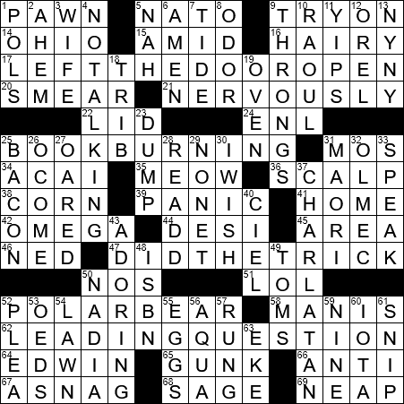 adoring crossword clue