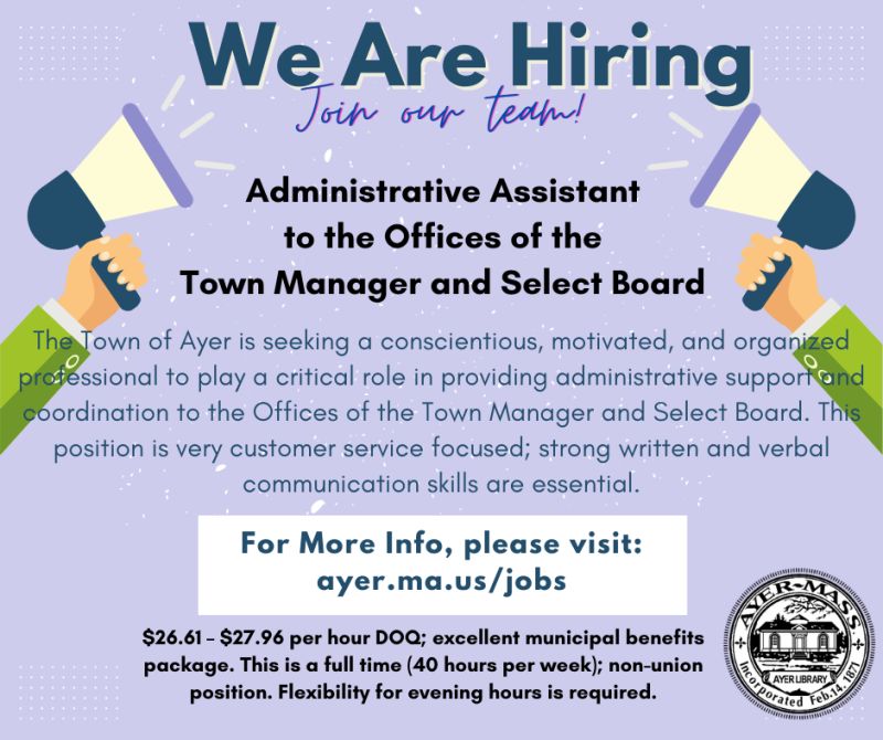 town of ayer ma jobs