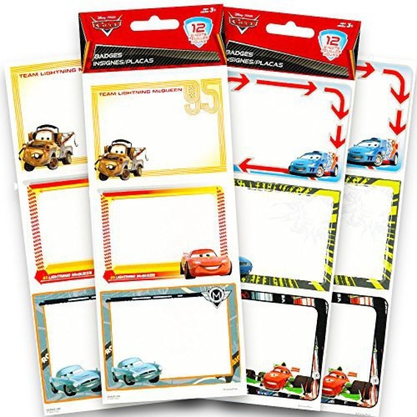 lightning mcqueen name tag