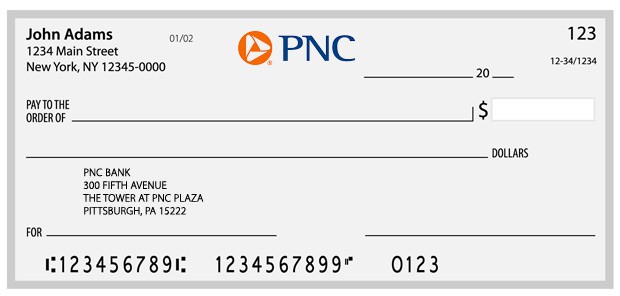 pnc bank routing number