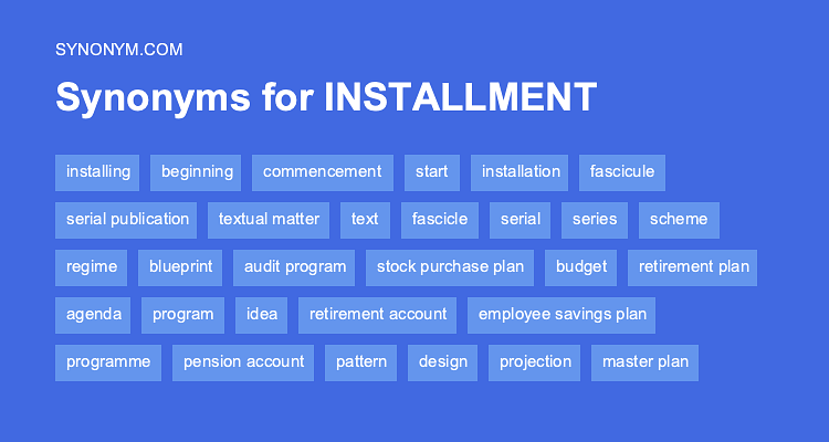 installment synonym