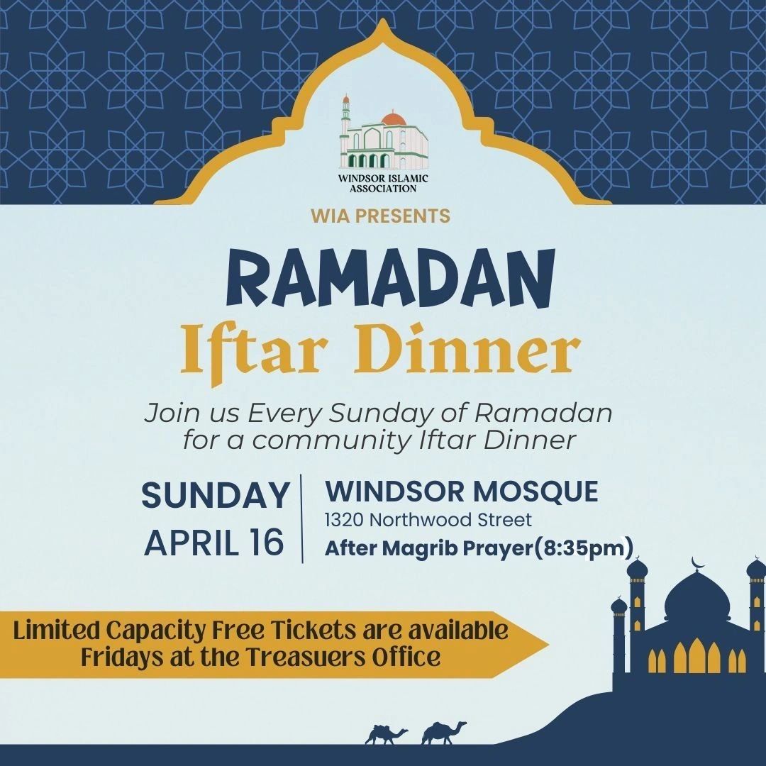 iftar time windsor ontario