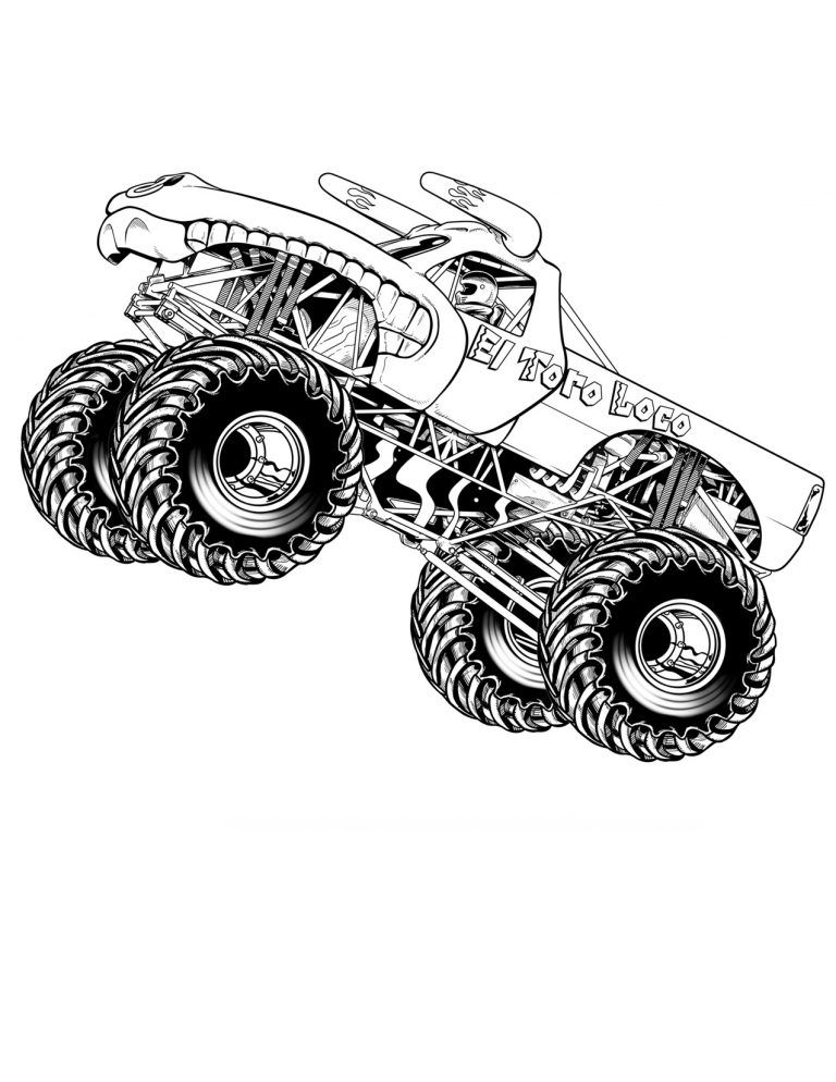 printable monster truck