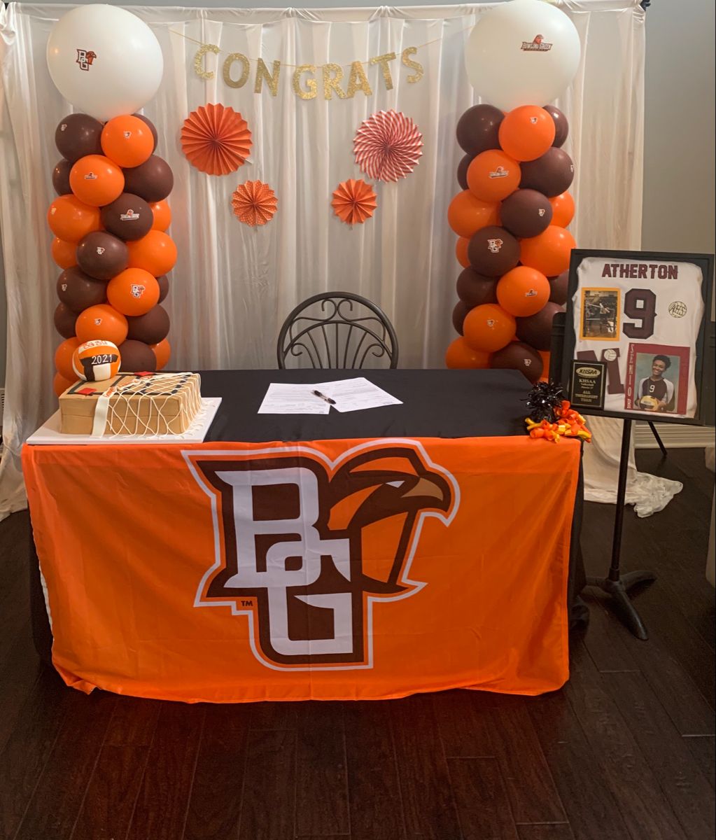 football signing day table ideas