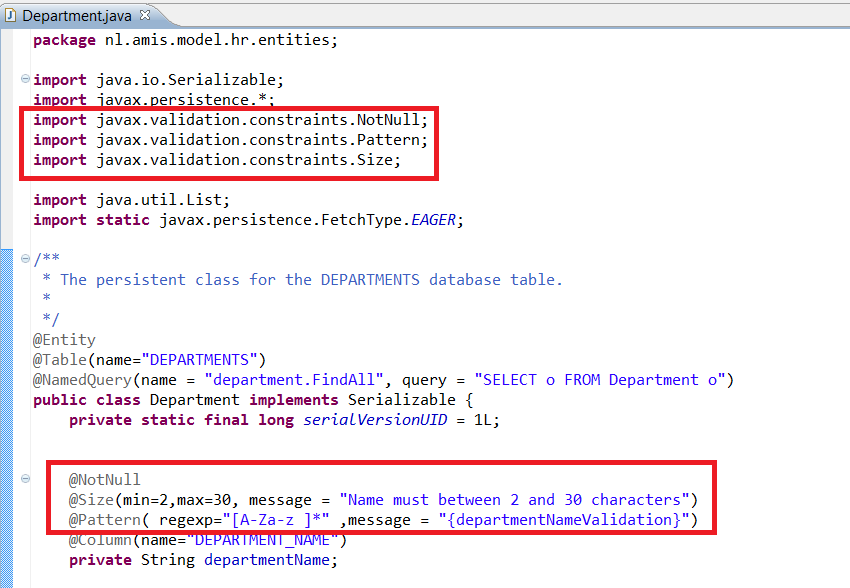 javax validation