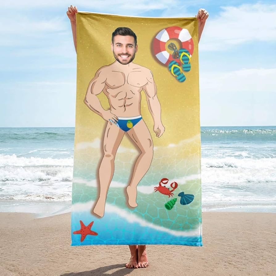 funny beach towels