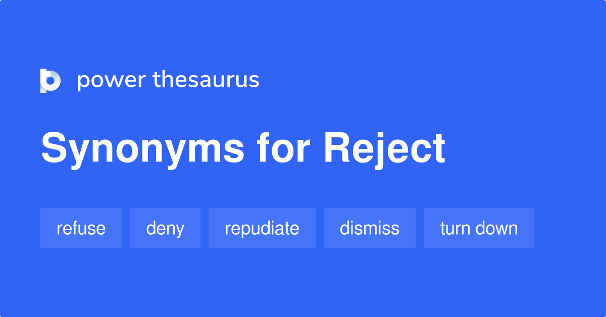 reject thesaurus