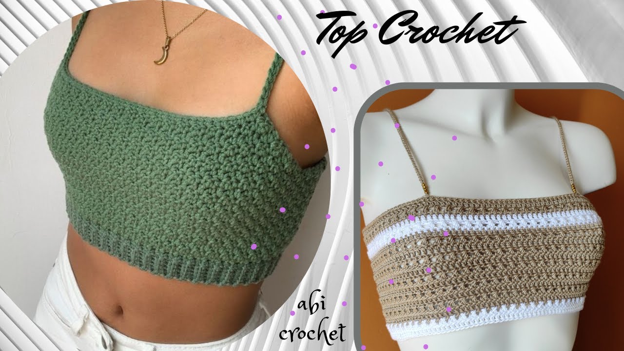 como hacer top de crochet