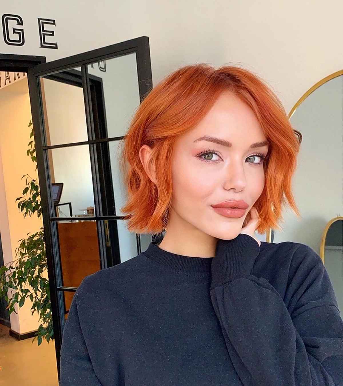 copper short hair color