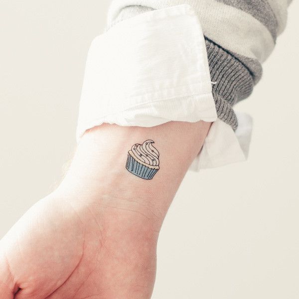 small cupcake tattoo