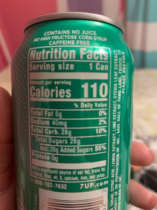 how many calories in a 7up can