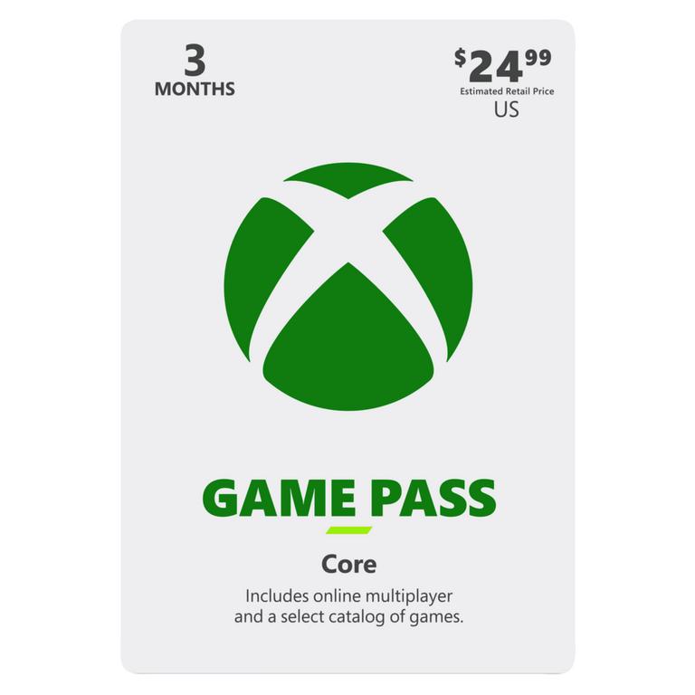 xbox live three months