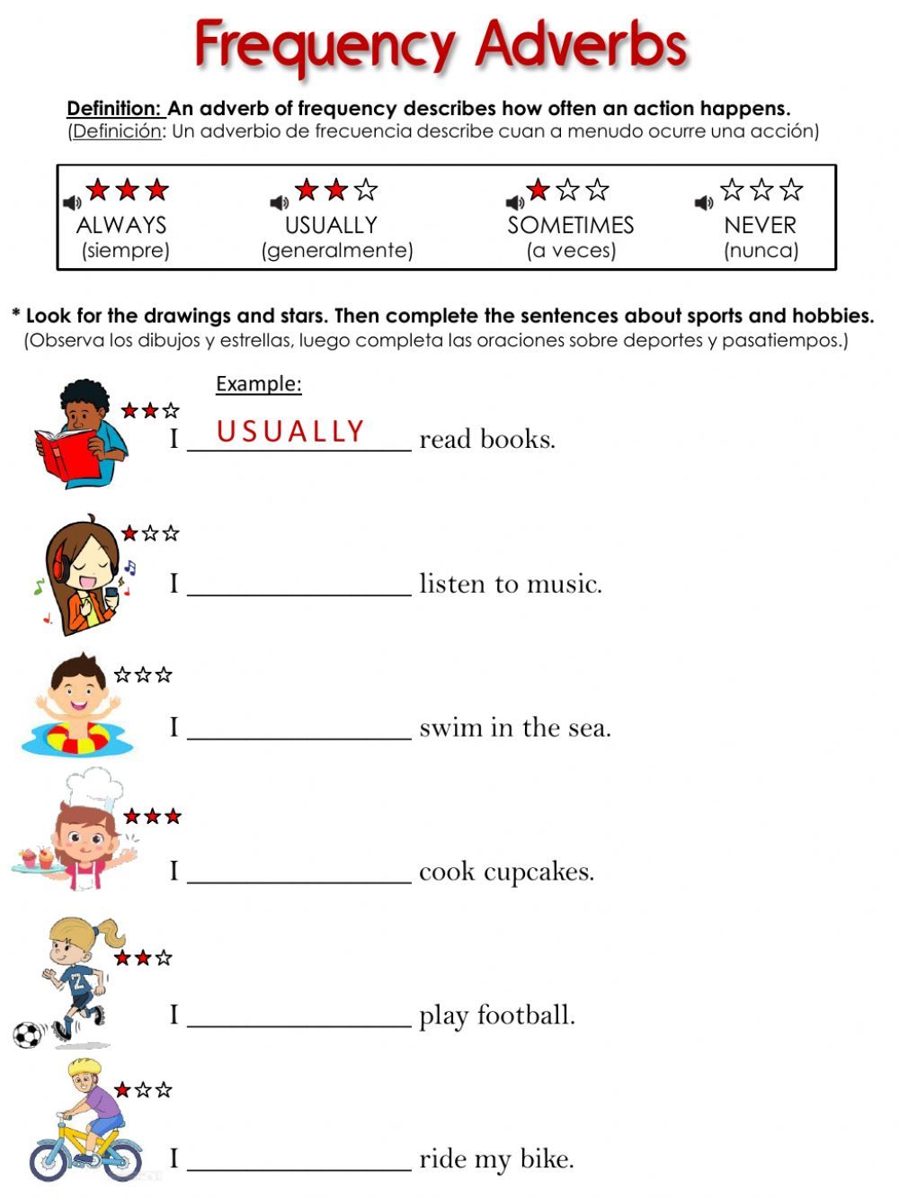 adverbs of frequency pdf exercises