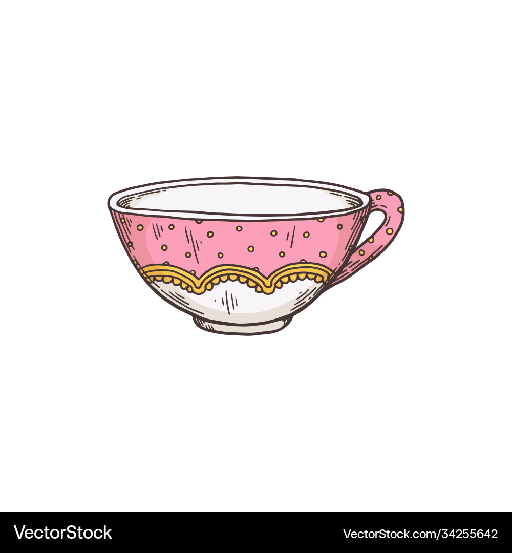 cute tea cups drawing