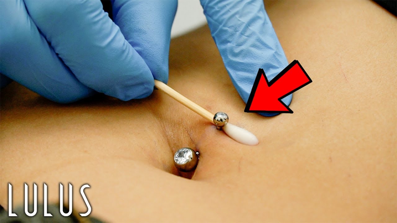 how do you clean your belly piercing