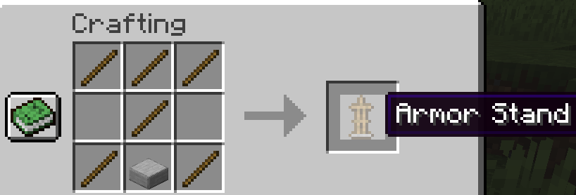 armor stand minecraft recipe