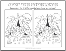 find the difference games printable