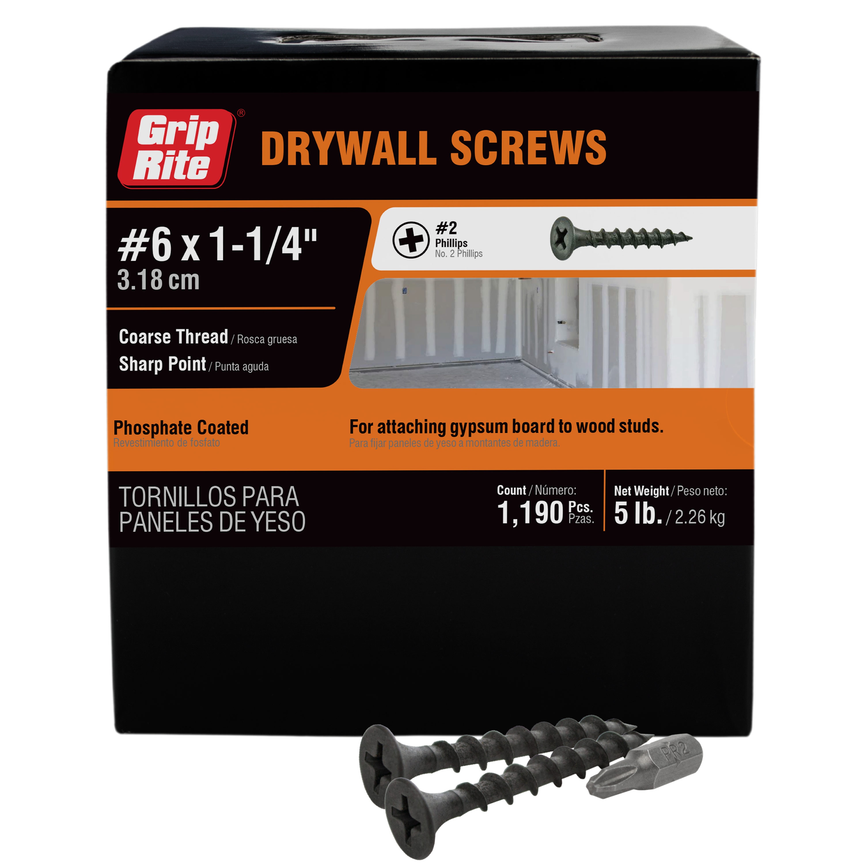 how many screws in a 5lb box