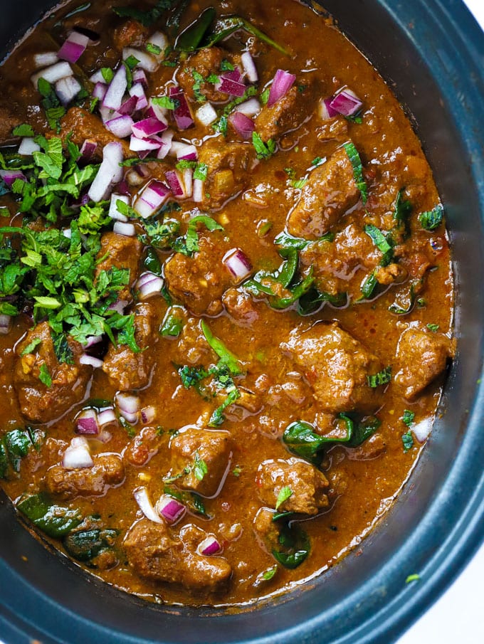 bored of lunch slow cooker beef curry