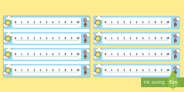 number line 1 10