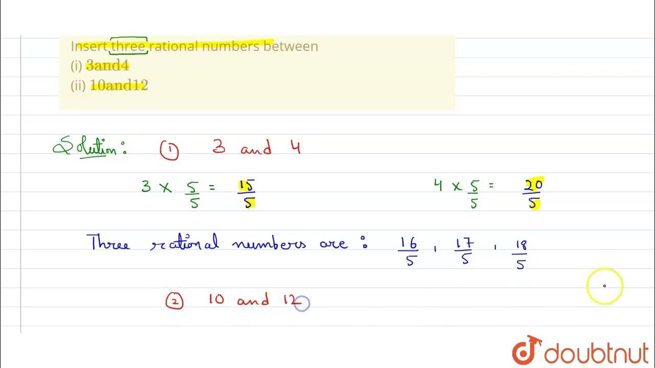 the three rational between 3 and 4