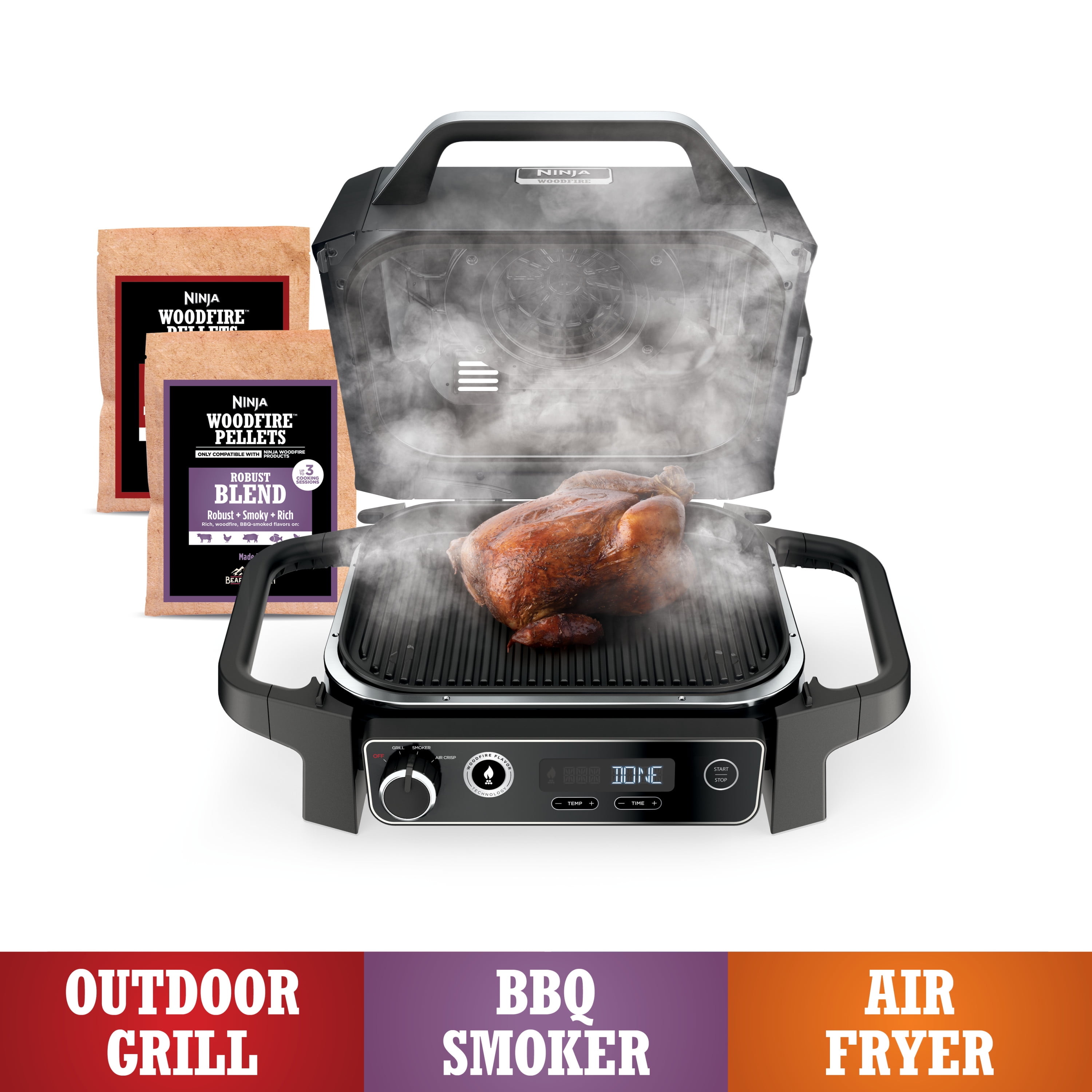 ninja woodfire outdoor grill and smoker