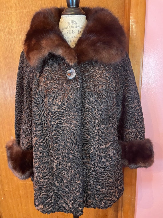 persian lamb fur coat