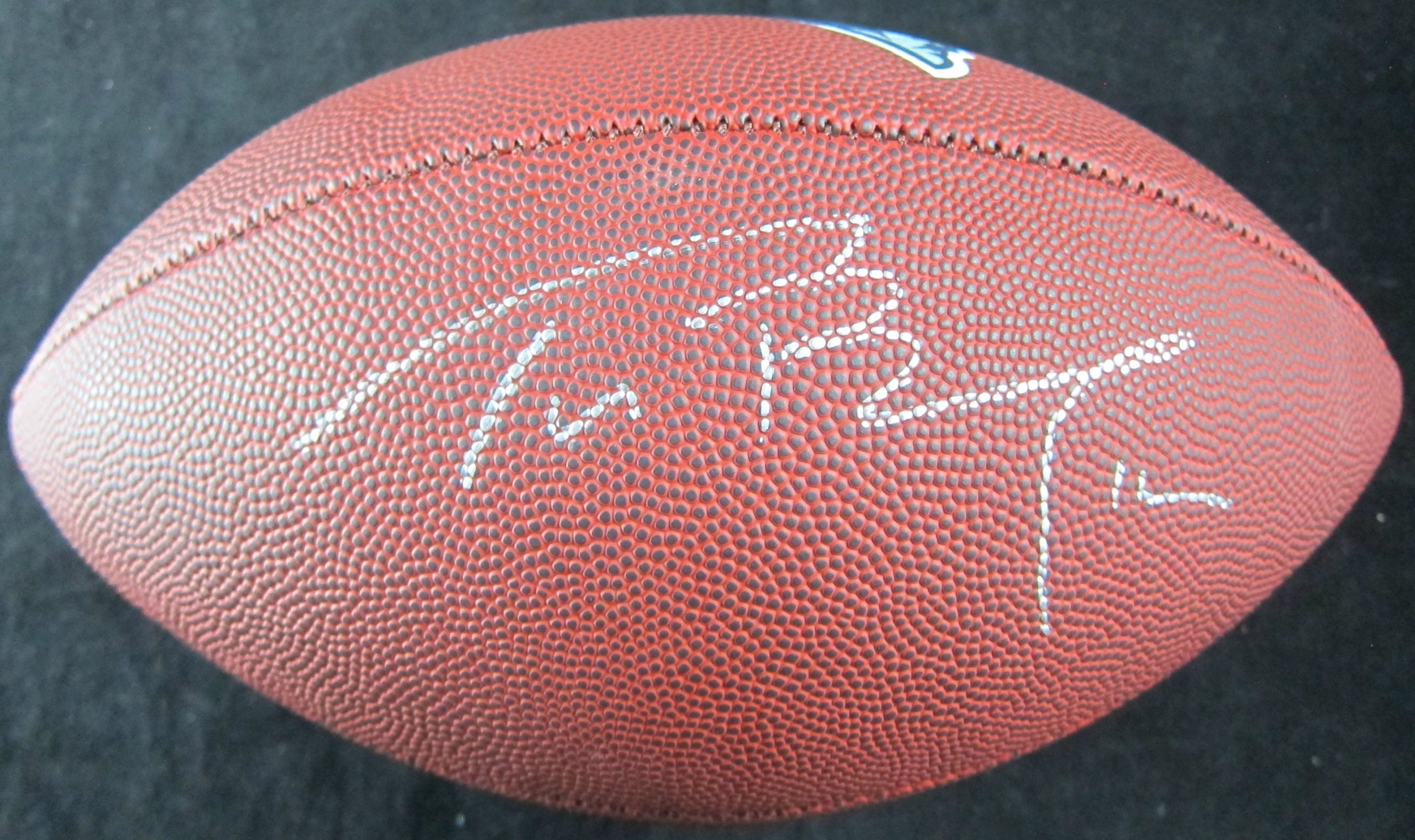 tom brady autographed football