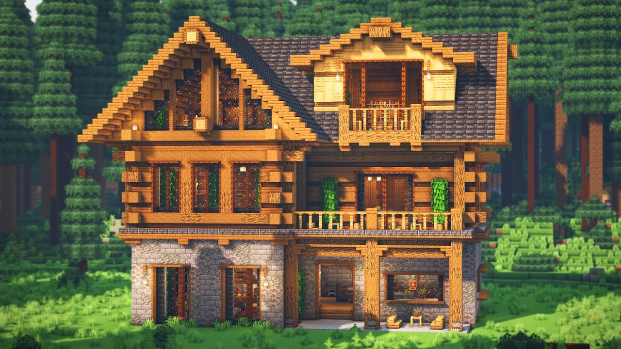 minecraft spurce house