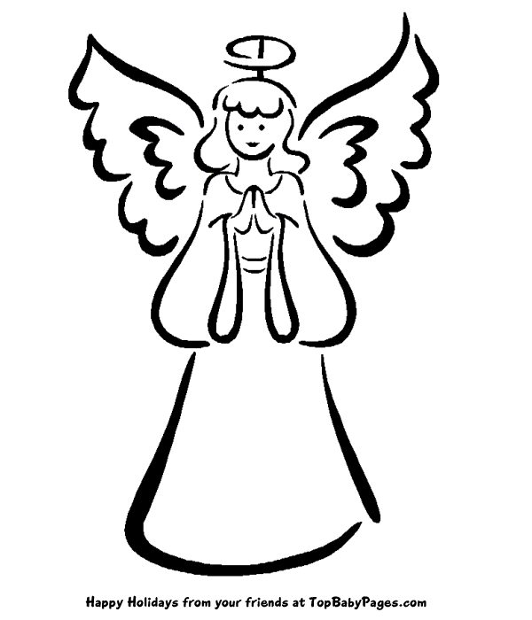 draw a christmas angel