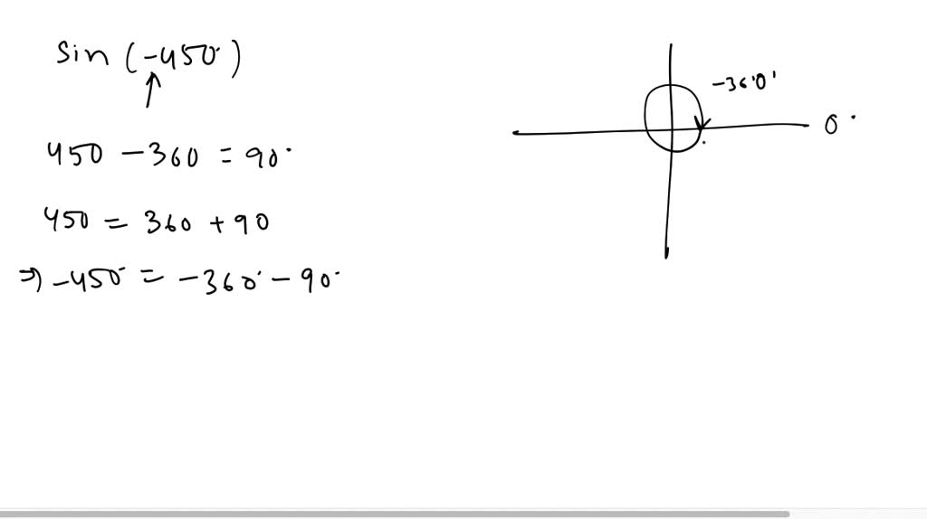 sin 450 degrees value