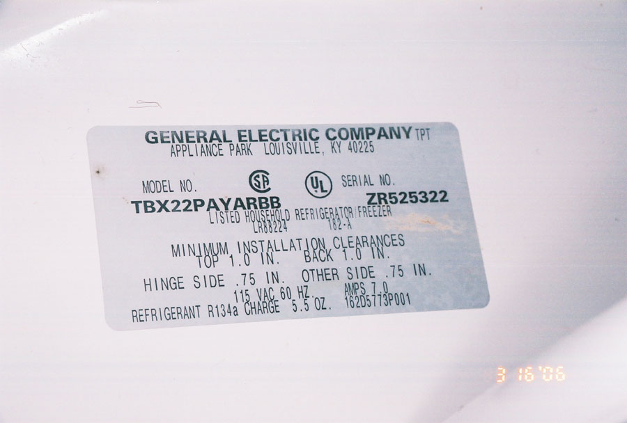 general electric serial number lookup