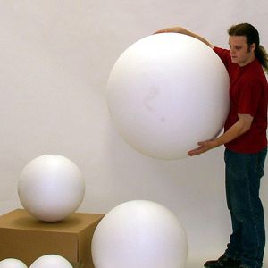 giant styrofoam balls